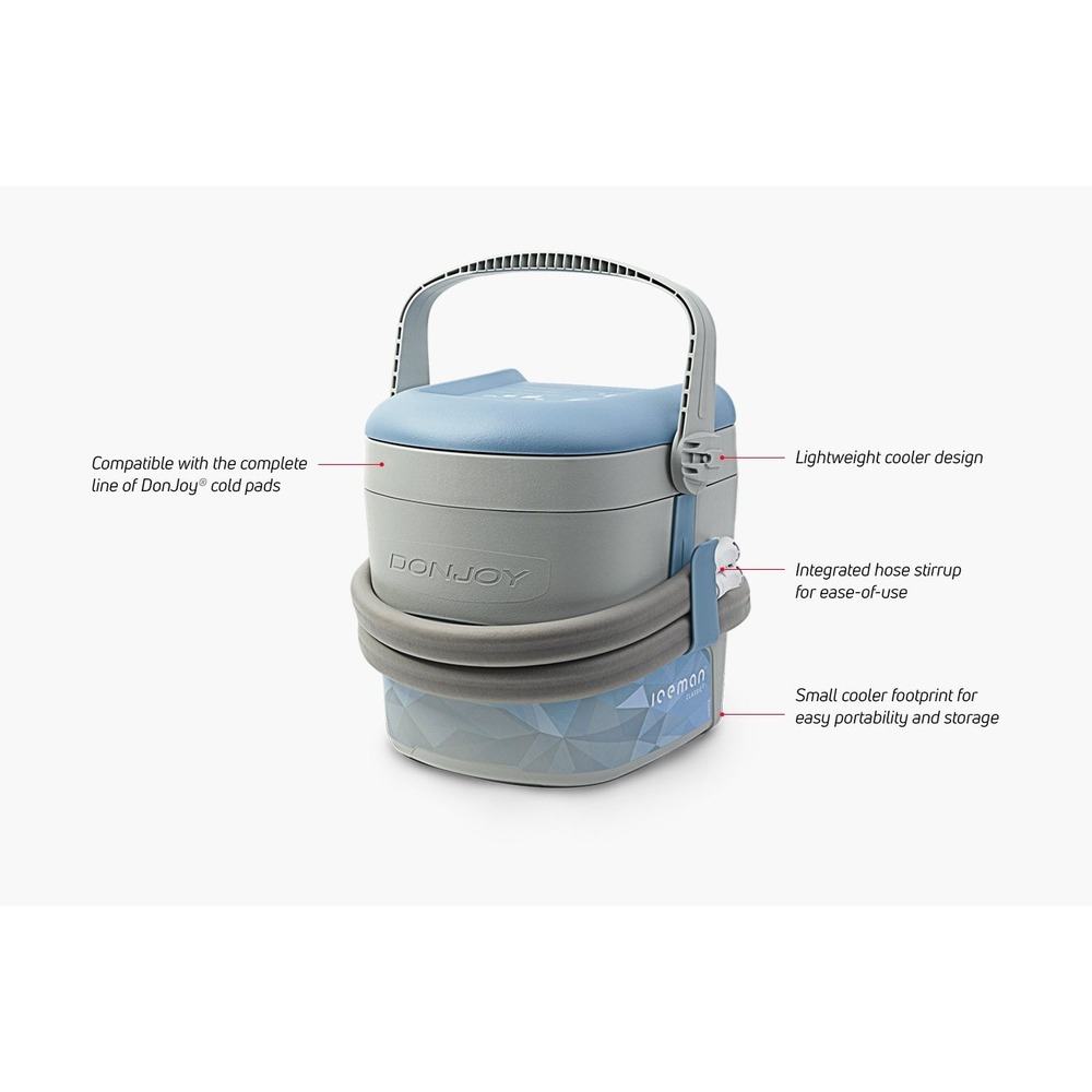 DonJoy IceMan Classic3 Cold Therapy Unit Pump Machine Hose & AC Adapter Power
